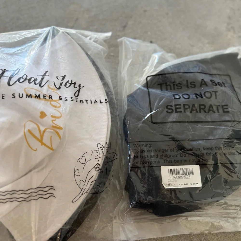 Bachelorette/bride/squad Bucket Hat Set - Black, White, Pink